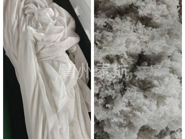 纸棉粉碎效果对比