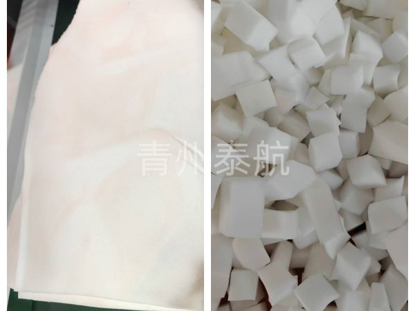 海绵切粒机效果对比视频