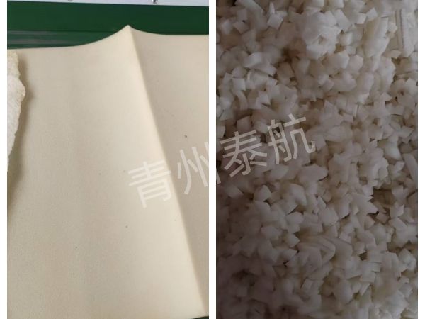 海绵切粒效果对比