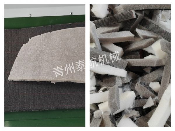 海绵边角料切条效果对比